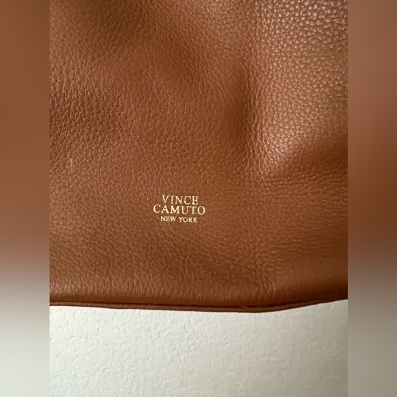 Vince Camuto Leather Handbag with gold hardware - Picture 4 of 4